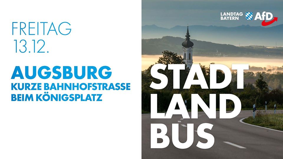 Das AfD-Bürgermobil kommt nach Augsburg 1 Augsburg Stadt Land Bus