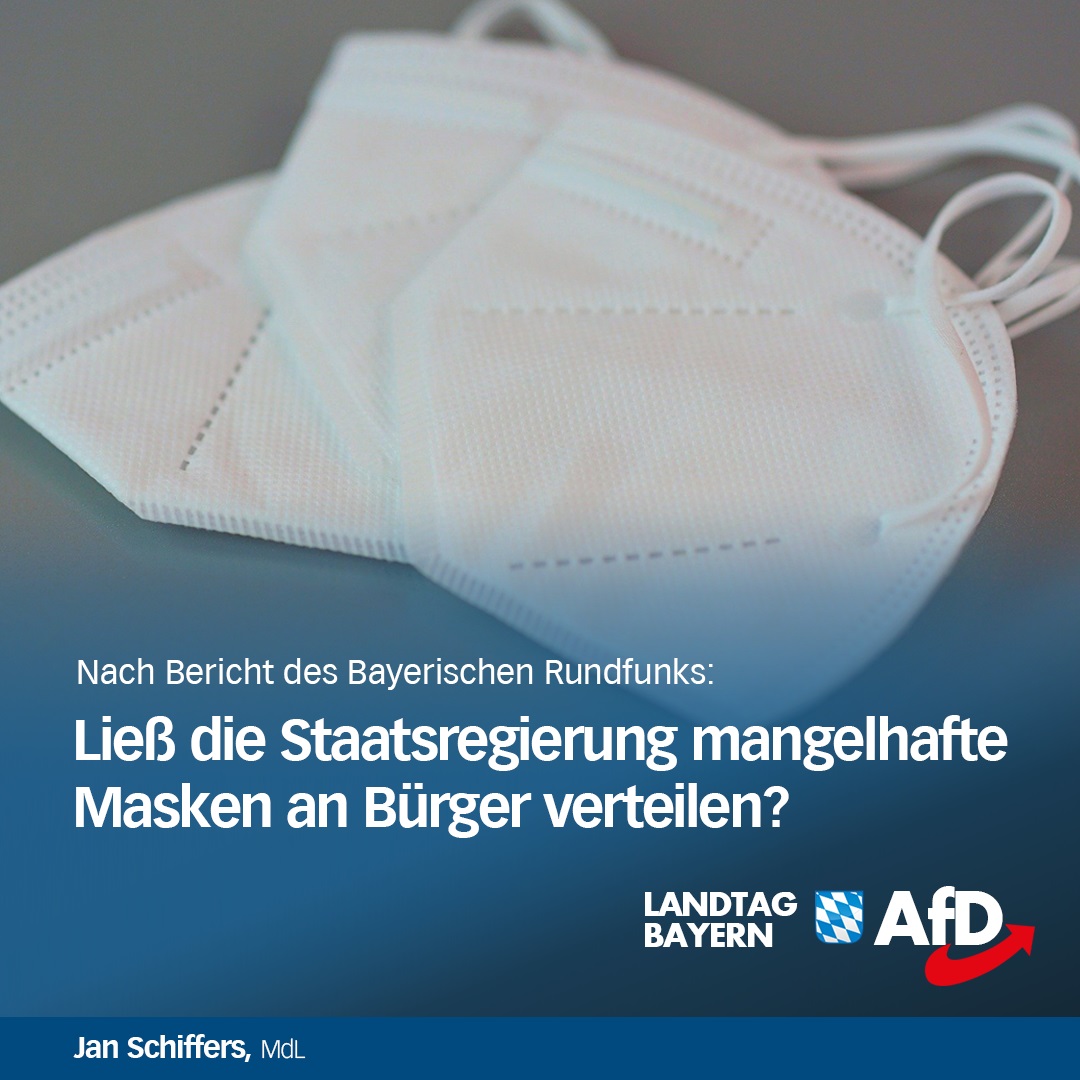 bayern mangelhafte masken afd