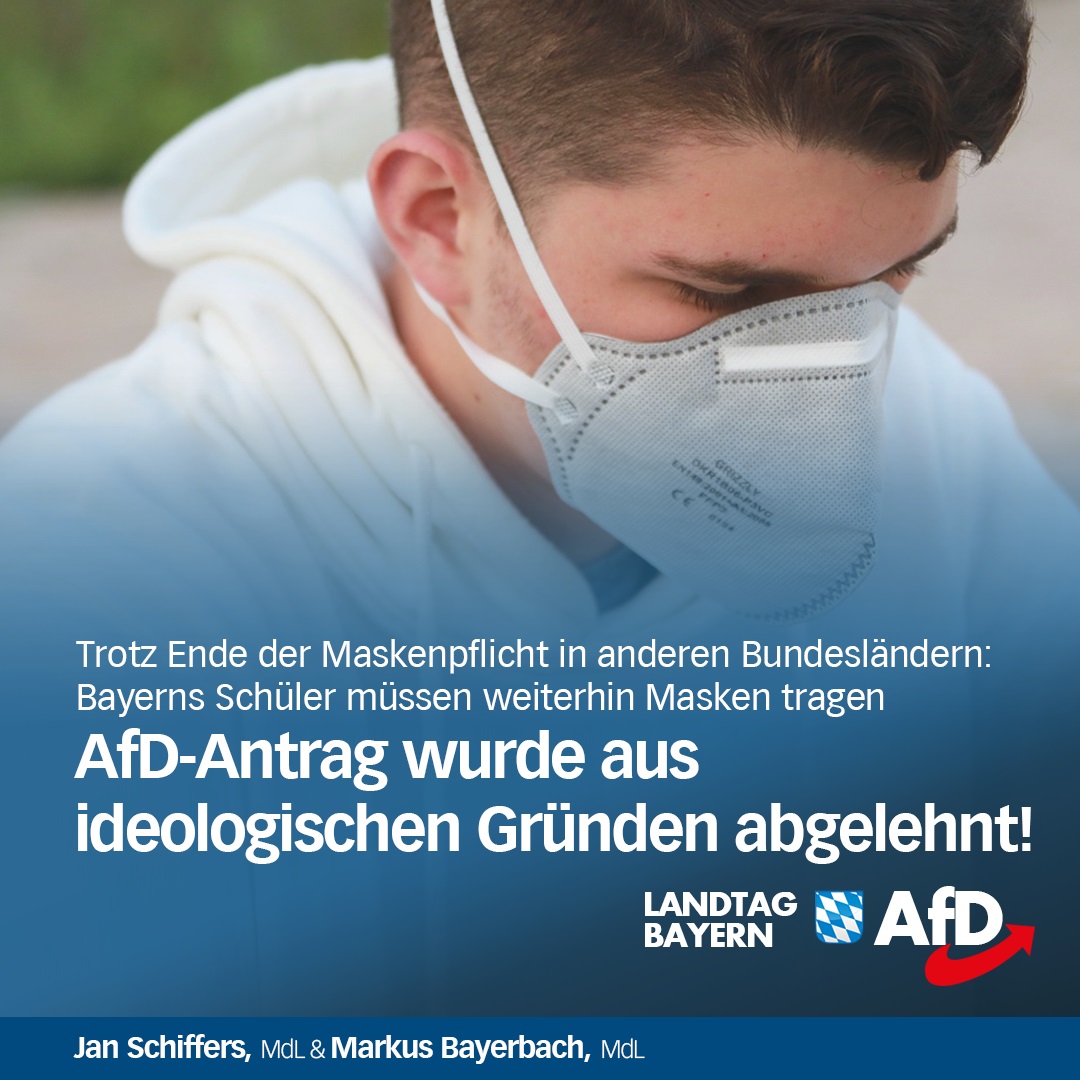 schule maskenpflicht antrag afd