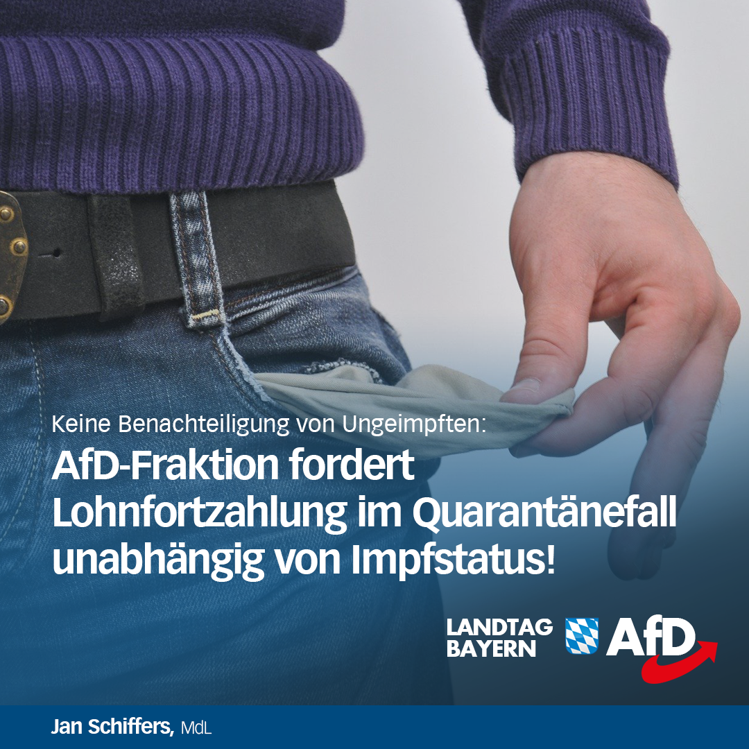 ungeimpfte lohnfortzahlung afd