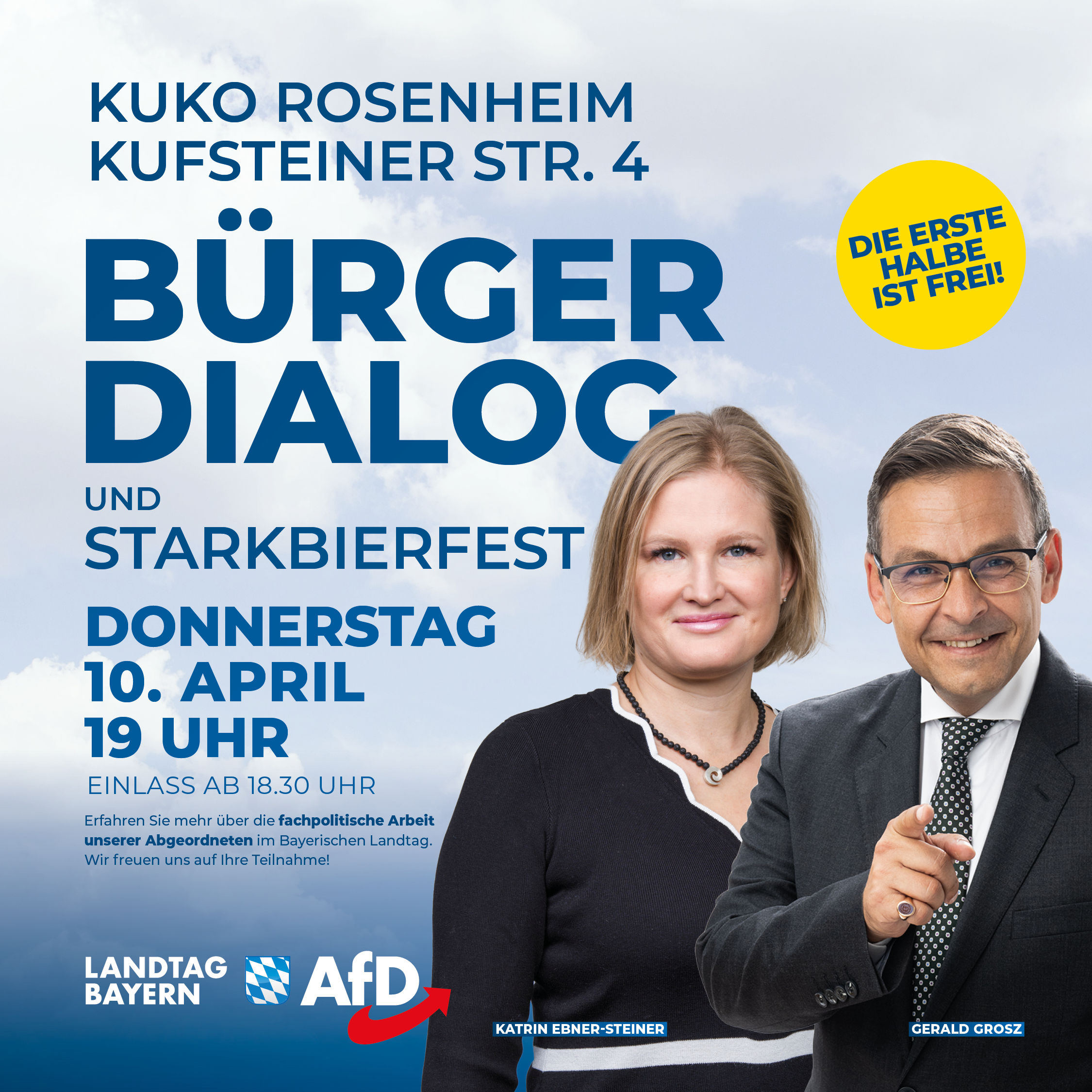 Fraktion vor Ort in Rosenheim am Donnerstag, 10.04.25 1 25 04 Rosenheim3