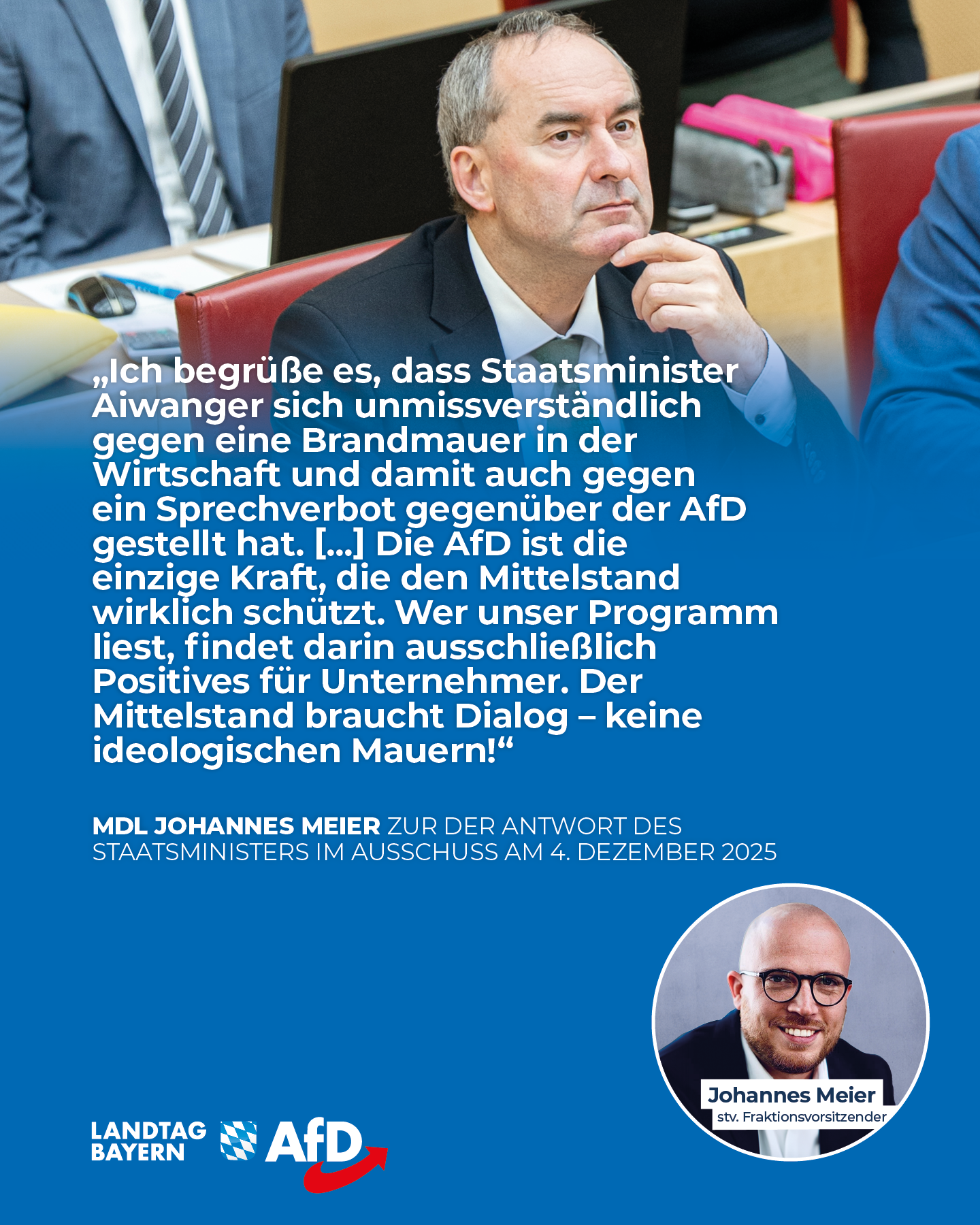 AfD Fraktion im Bayerischen Landtag 12 Brandmauer Aiwanger AfD