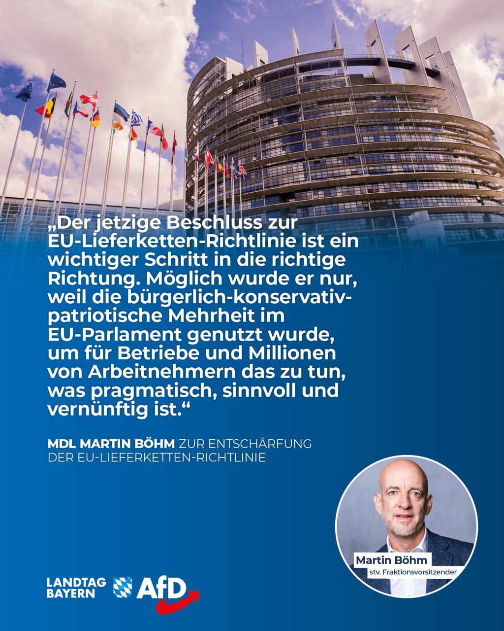 AfD Fraktion im Bayerischen Landtag 17 Lieferketten Richtlinie entschaeft