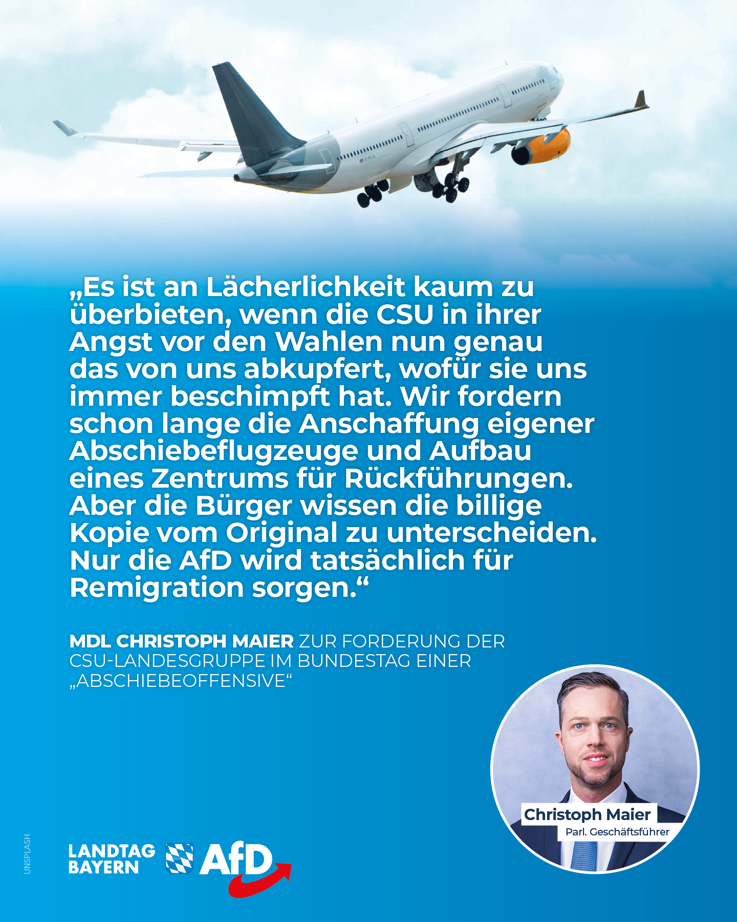 AfD Fraktion im Bayerischen Landtag 12 CSU Migration AfD