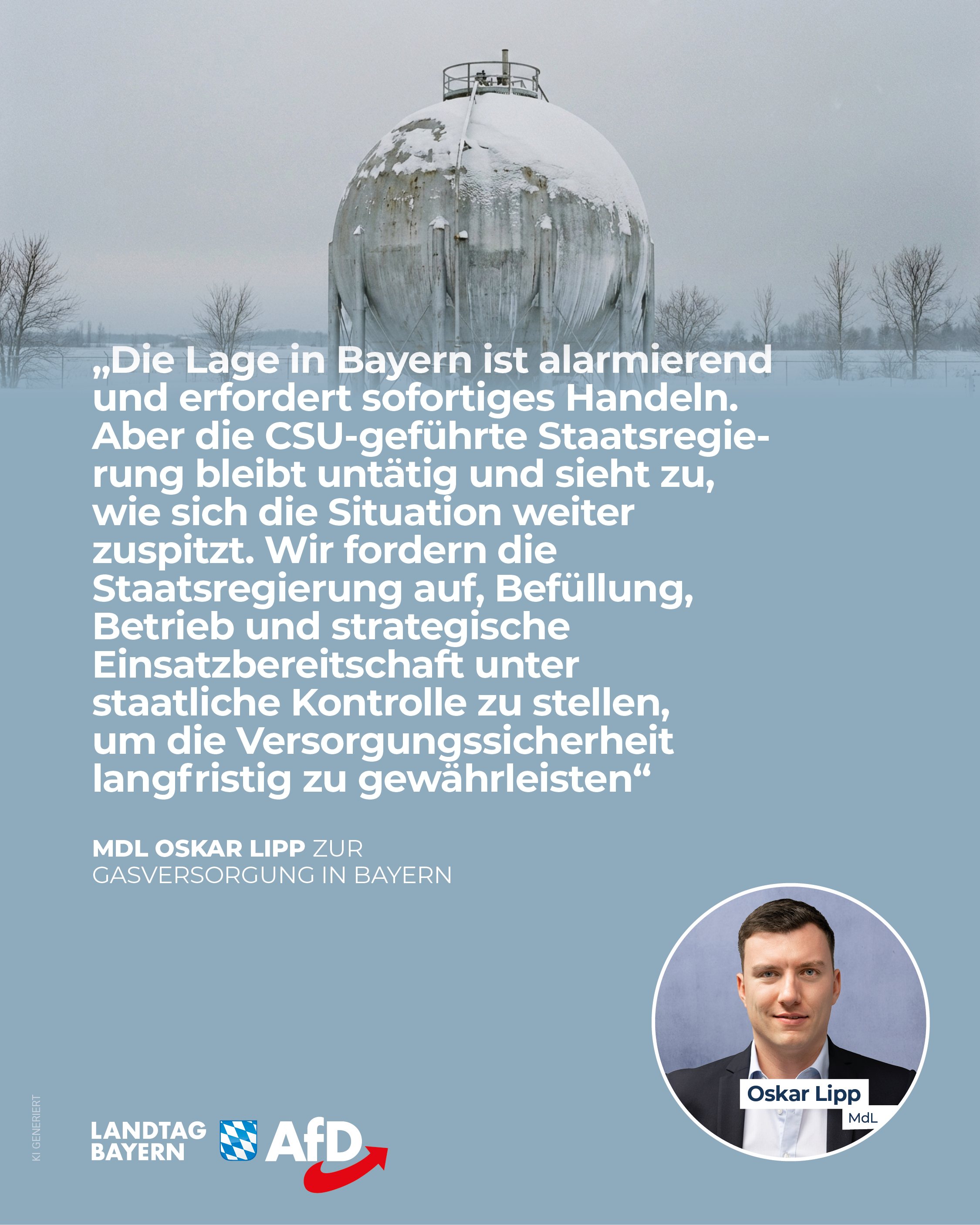 AfD Fraktion im Bayerischen Landtag 13 Gasmangel Bayern