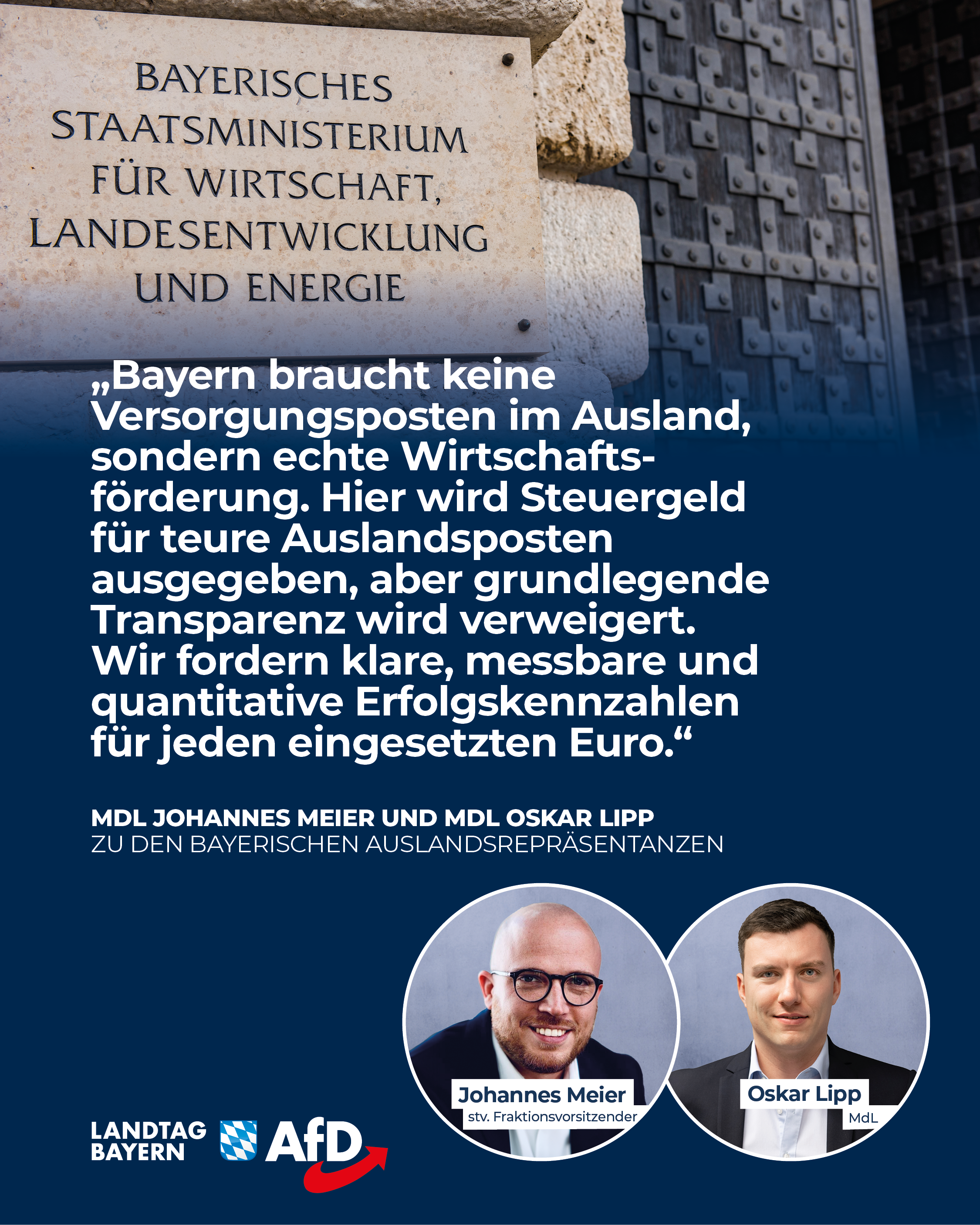 Ende der bayerischen Auslandsrepraesentanzen