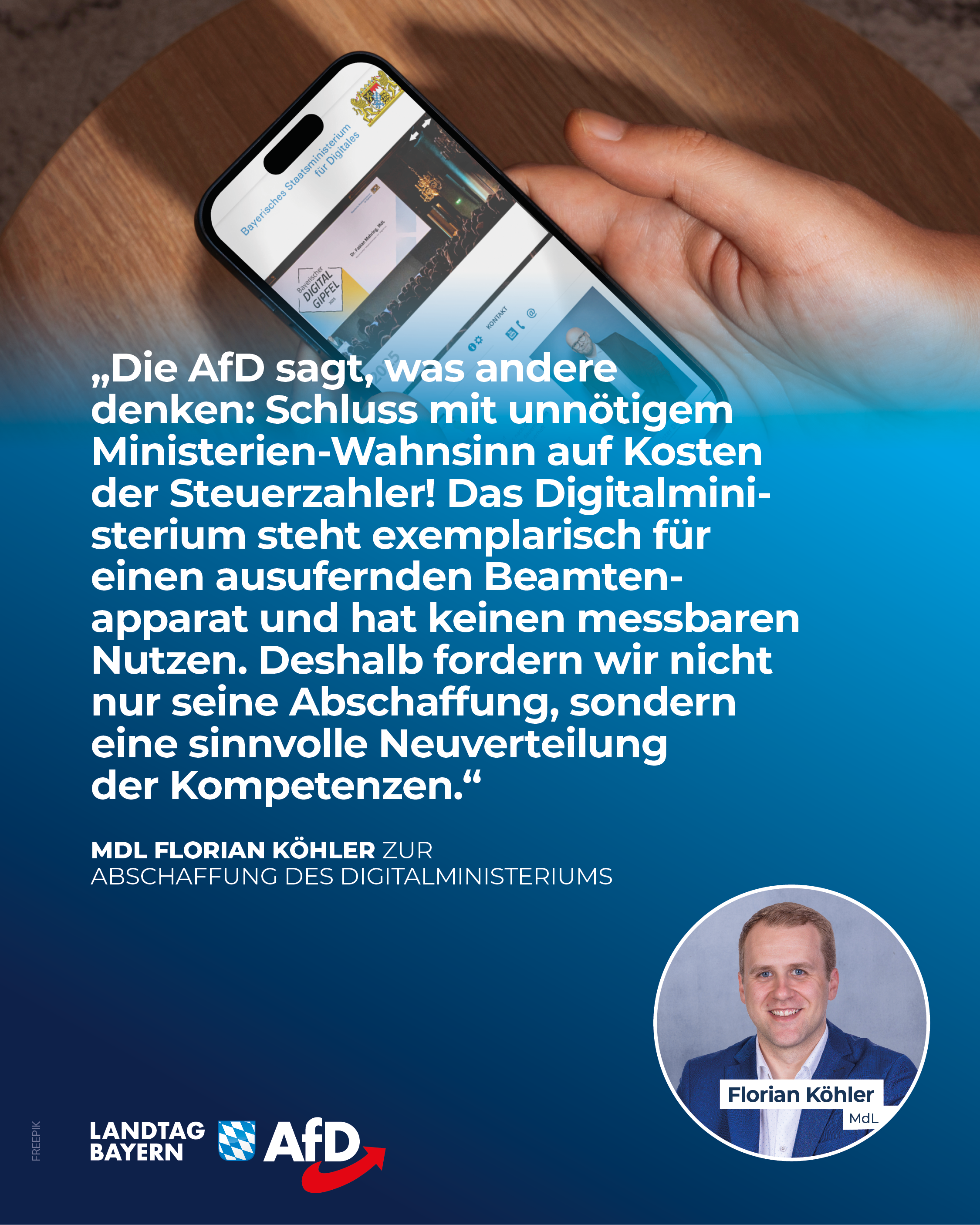 Abschaffung des Digitalministerium bayern