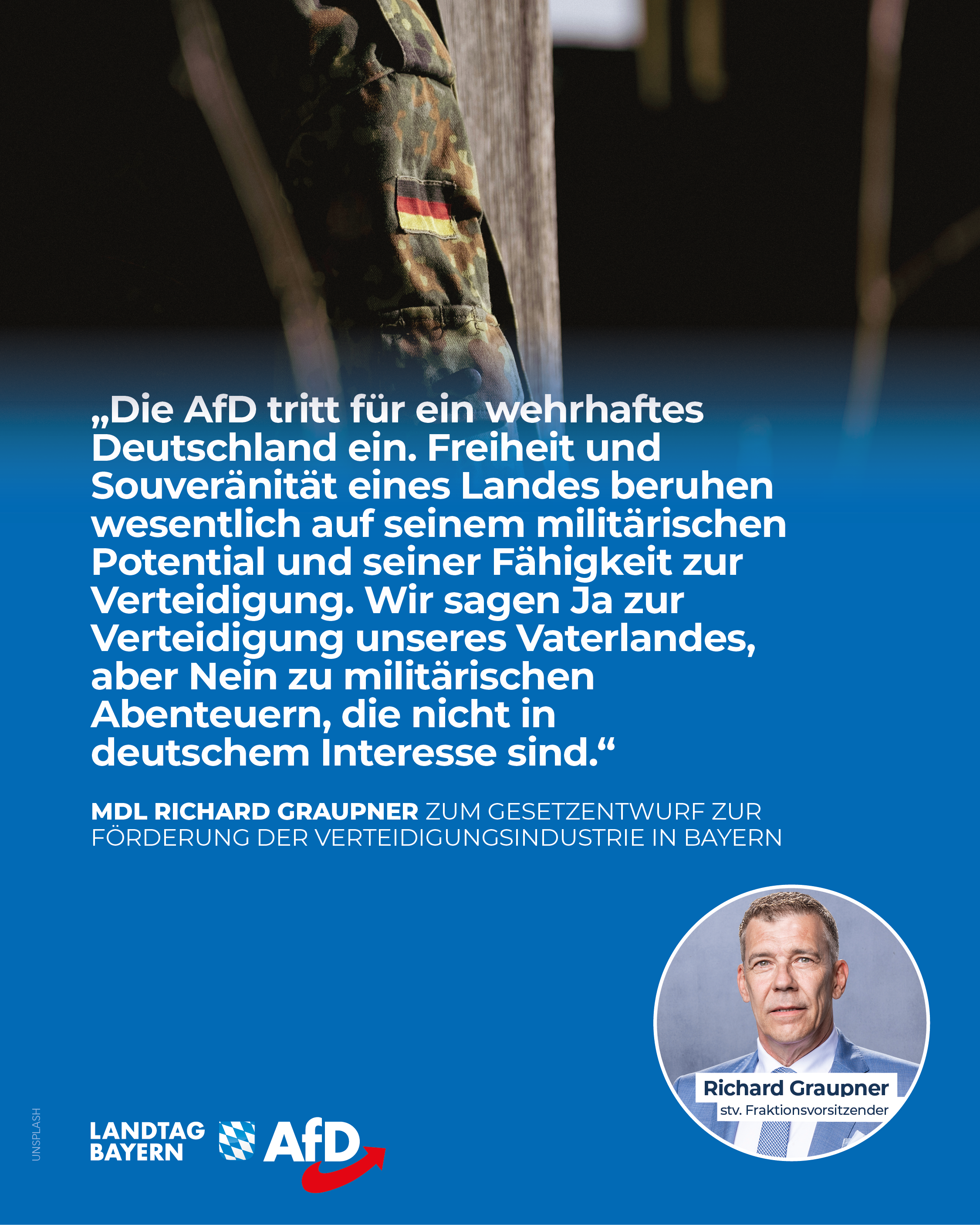 AfD Fraktion im Bayerischen Landtag 15 AfD Ruestung