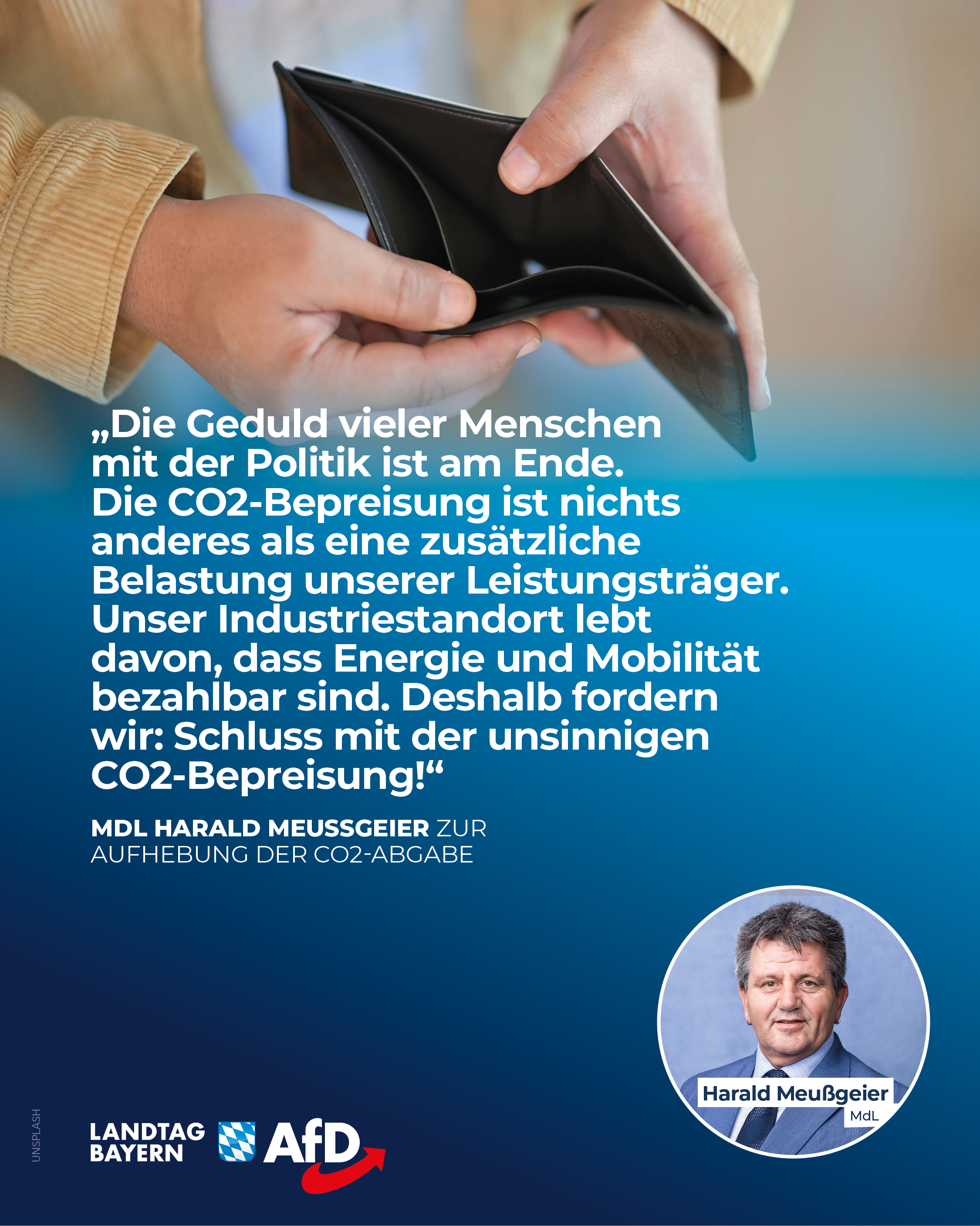 AfD fuer Aufhebung der CO2 Abgabe