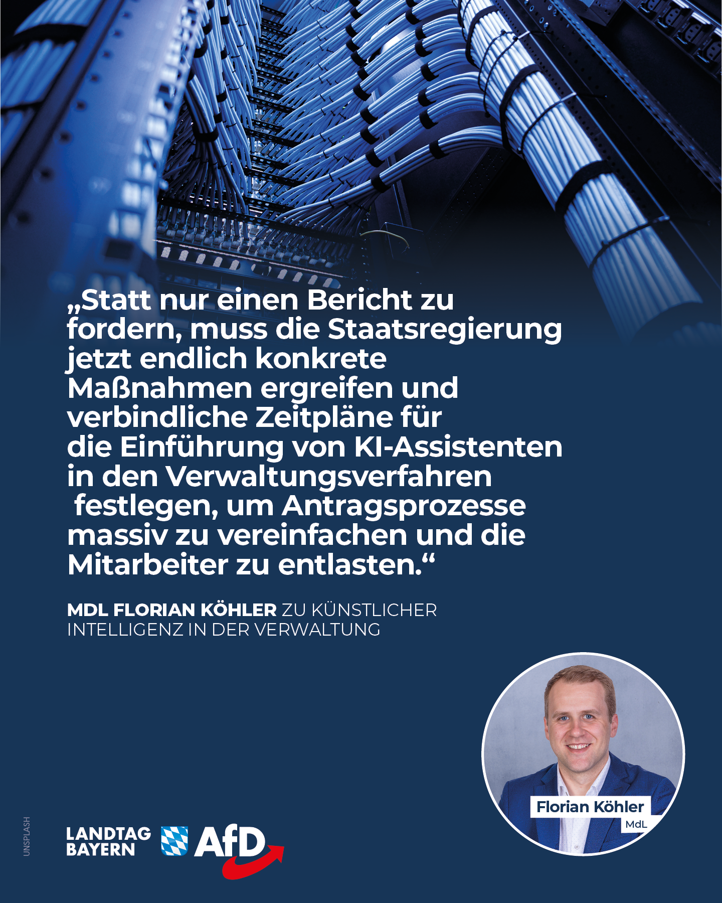 Freie Waehler kopieren KI