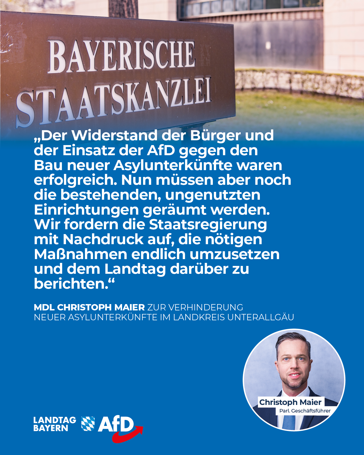 AfD Fraktion im Bayerischen Landtag 12 Unterallgaeu Asylunterkunft verhindert