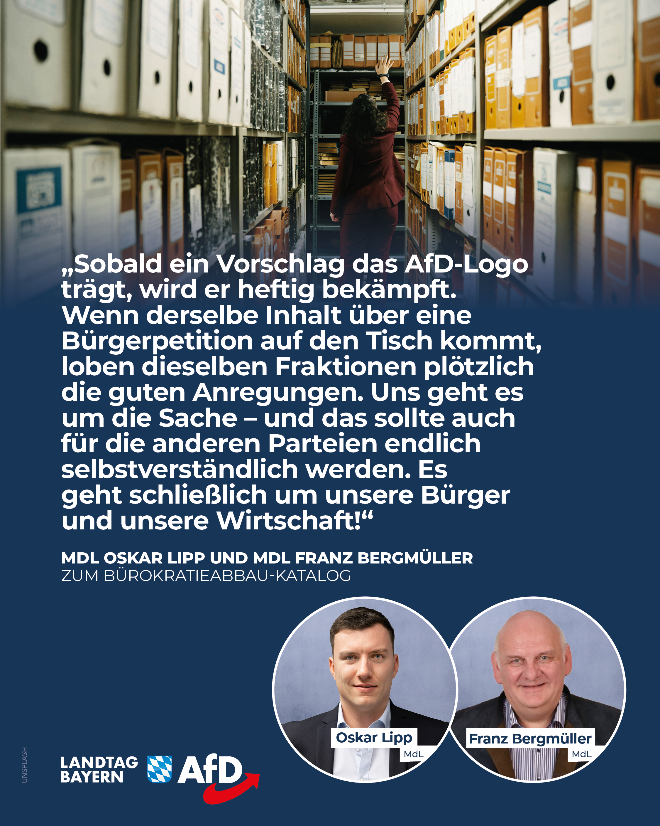 CSU unterstuetzt AfD Antrag zu Buerokratieabbau