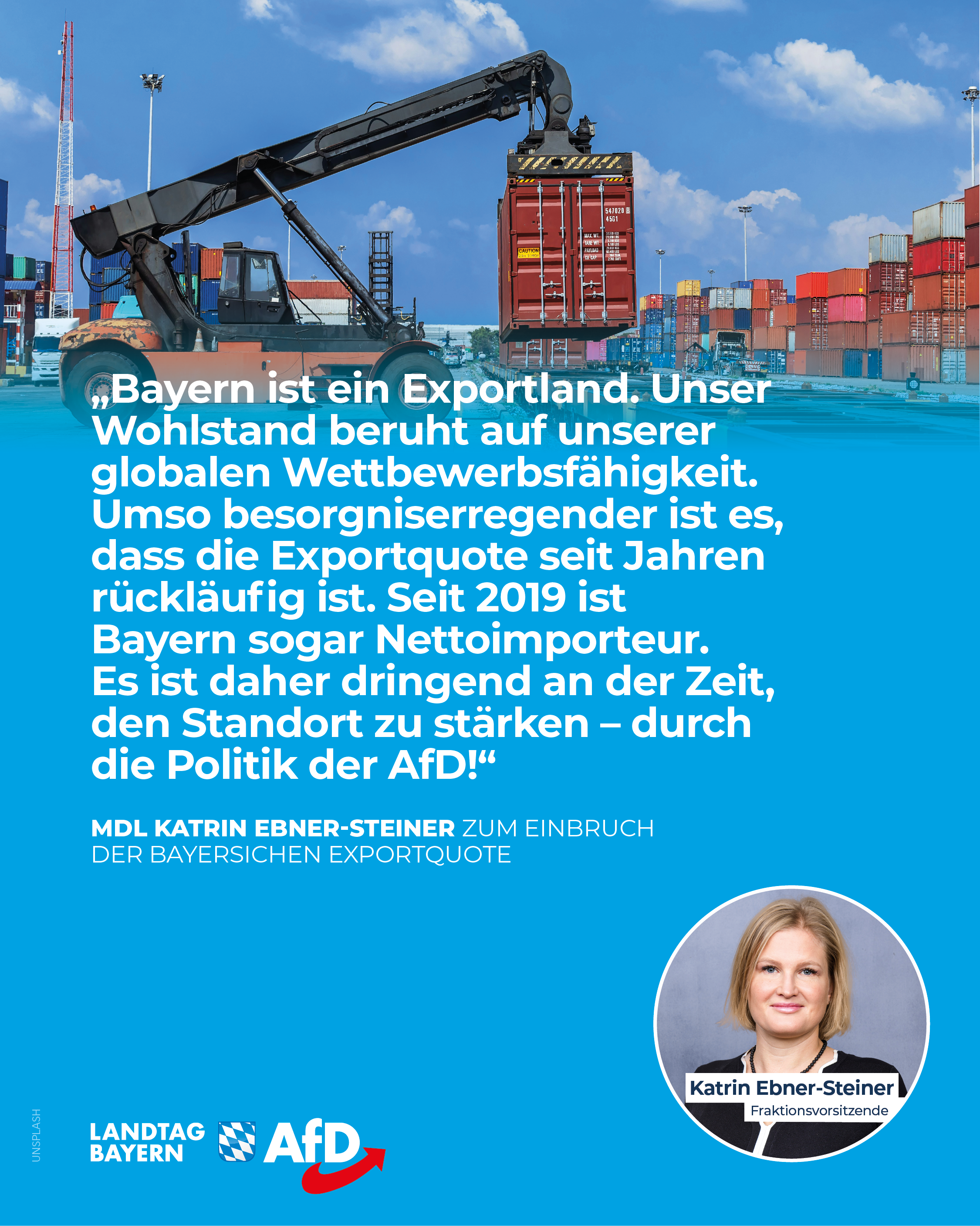 Exportquote bricht ein