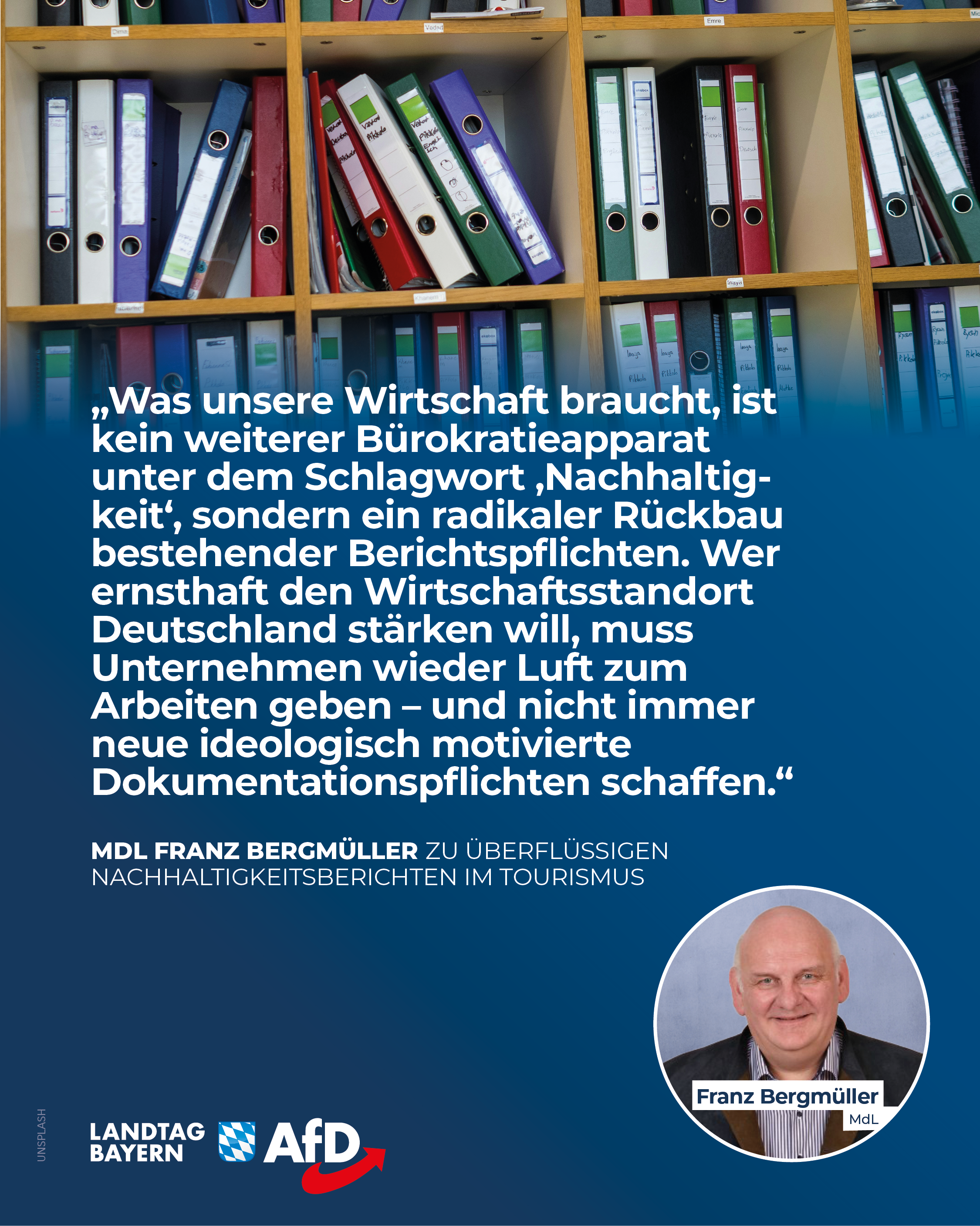AfD Fraktion im Bayerischen Landtag 12 Berichte Buerokratieabbau