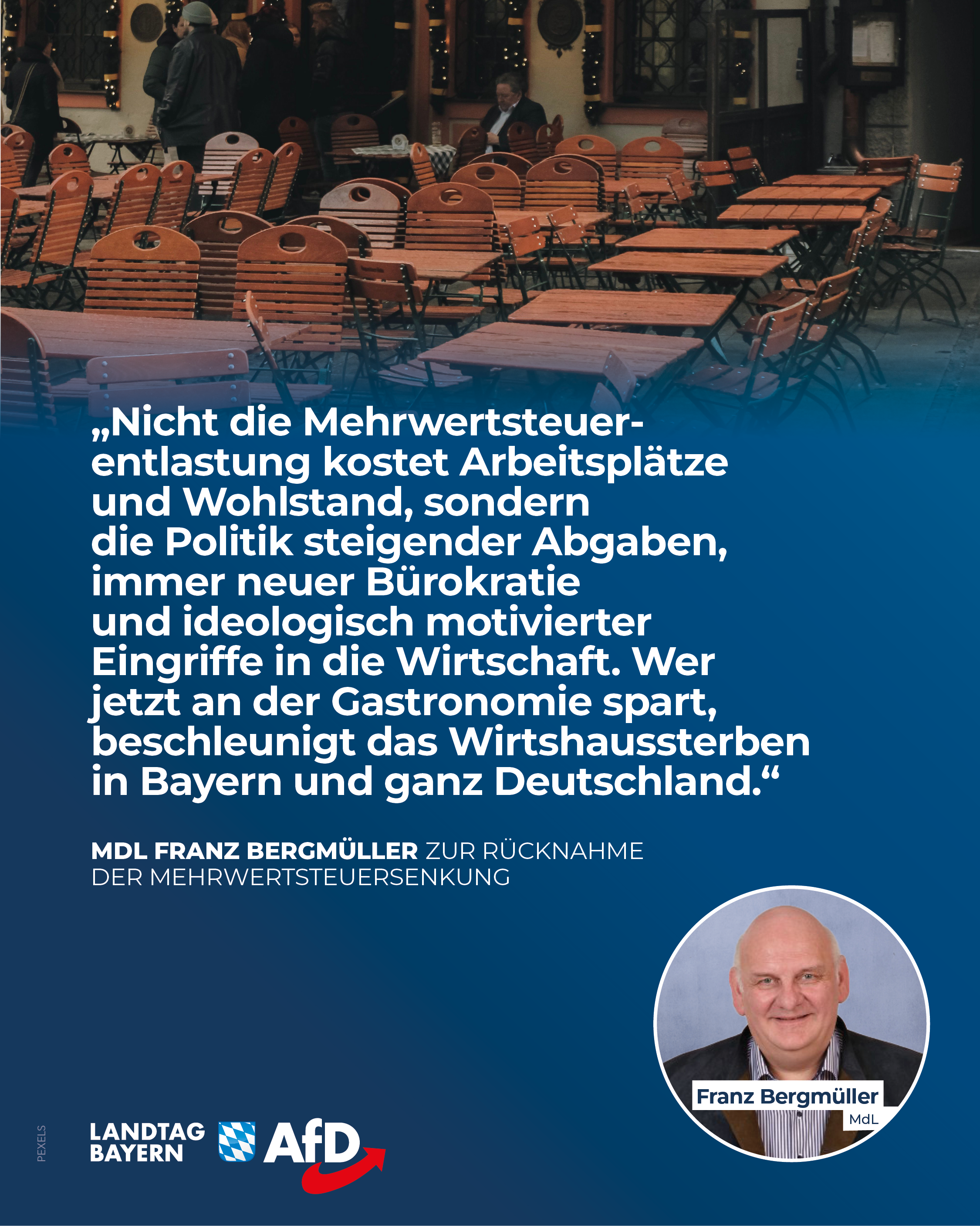 AfD Fraktion im Bayerischen Landtag 13 Gastronomie kaempft ums Ueberleben MWST