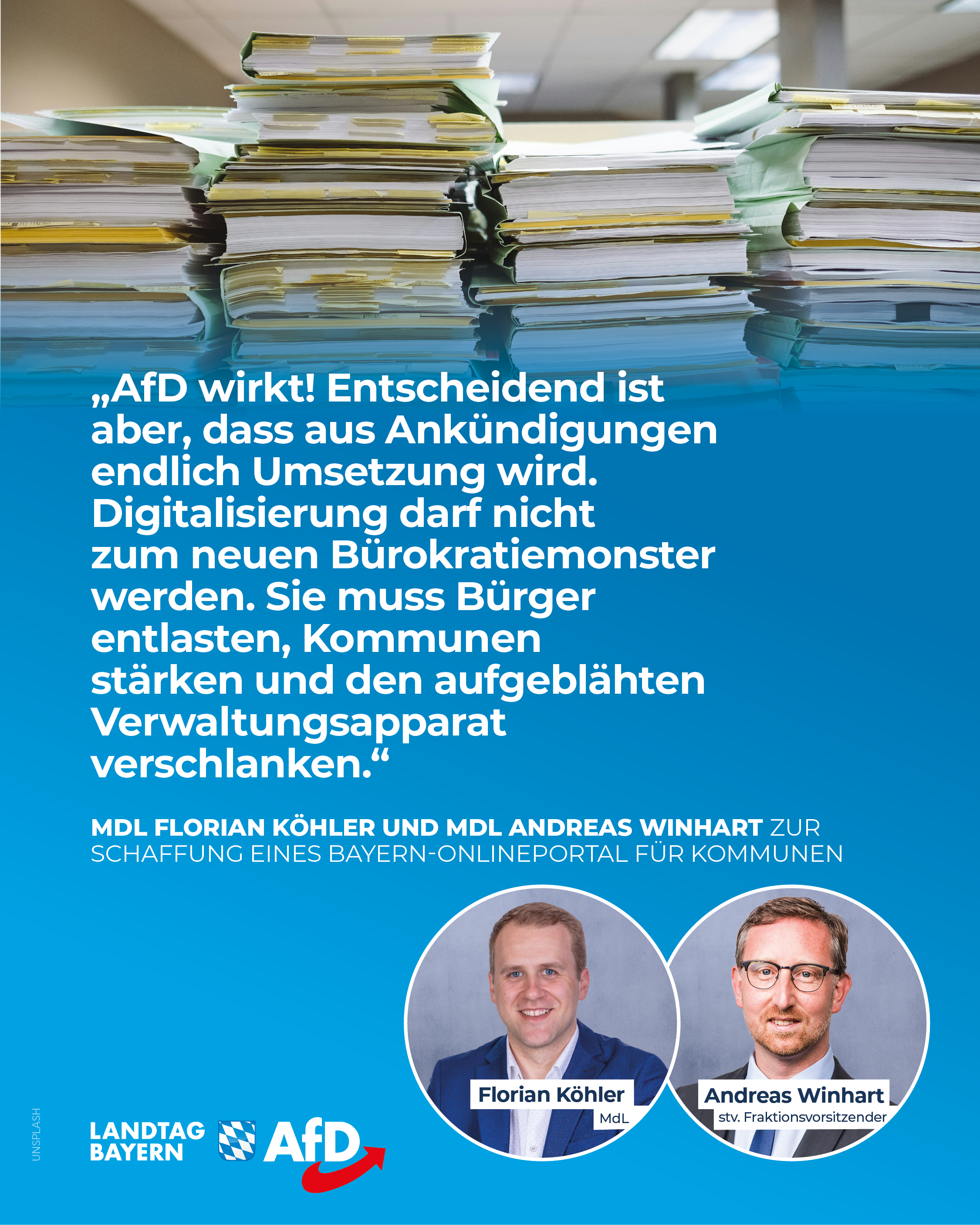 Regierung uebernimmt AfD Forderungen Buerokratie
