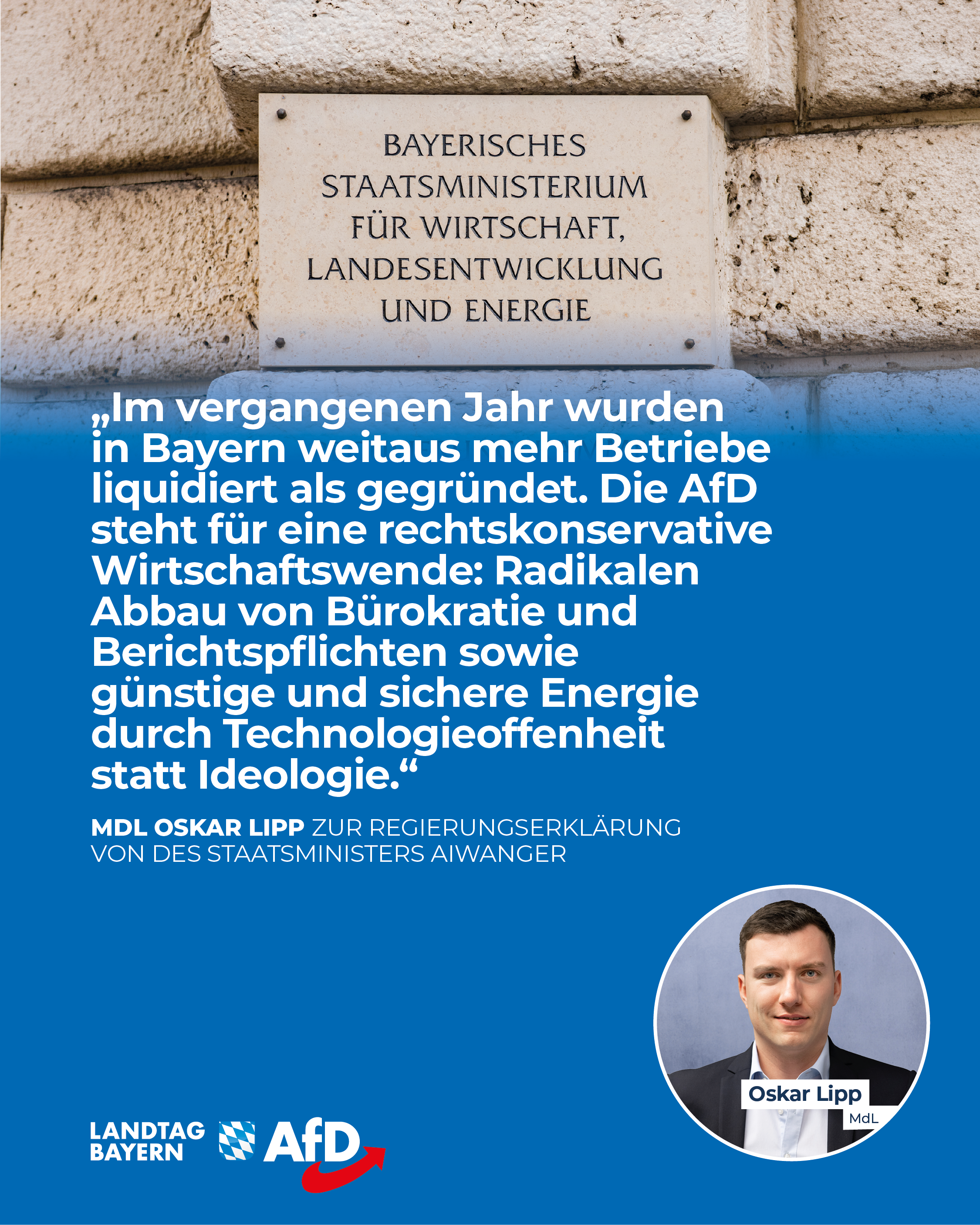 Regierungserklaerung Aiwanger keine Wirtschaftswende