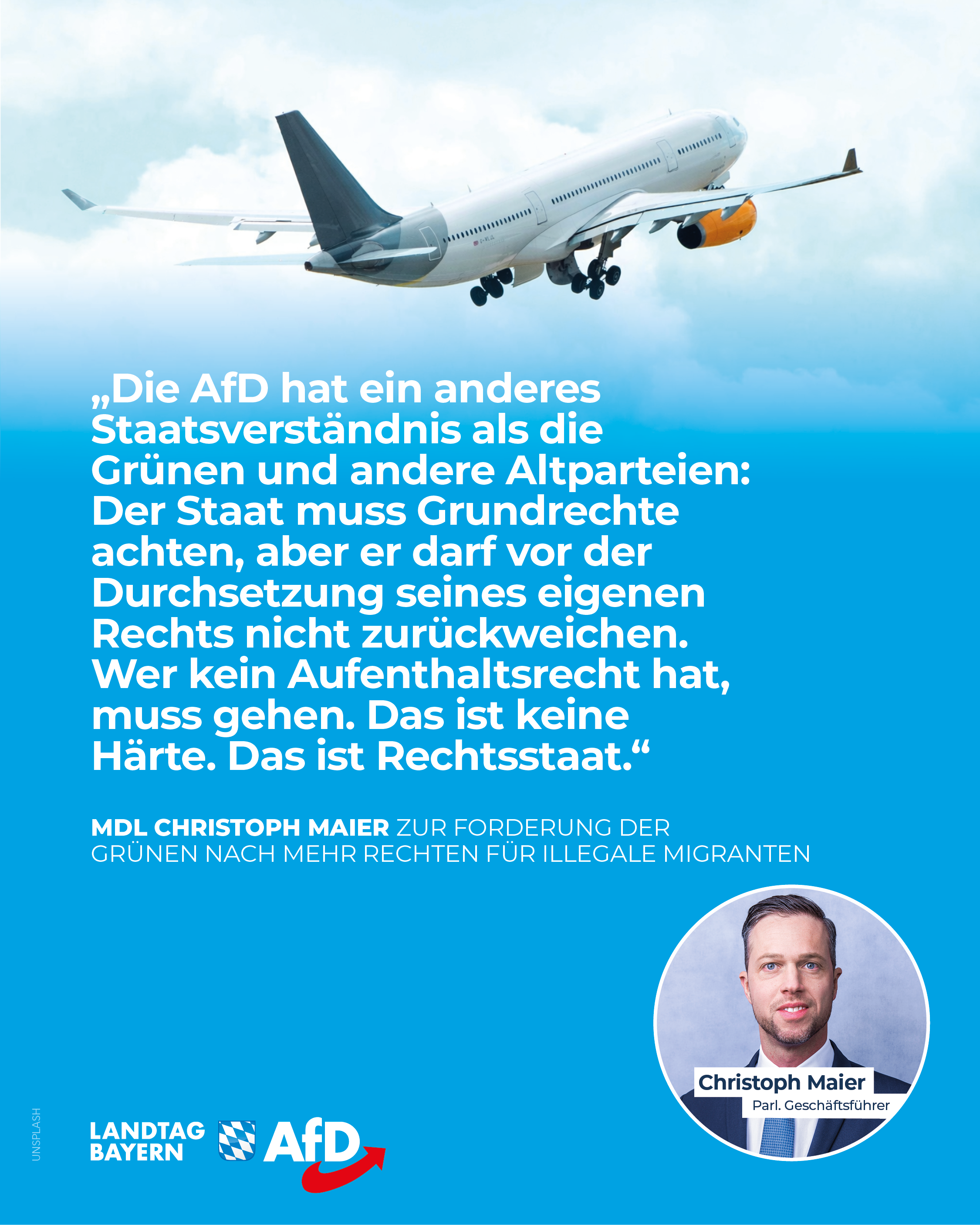 AfD Fraktion im Bayerischen Landtag 12 illegale Migranten Abschiebung