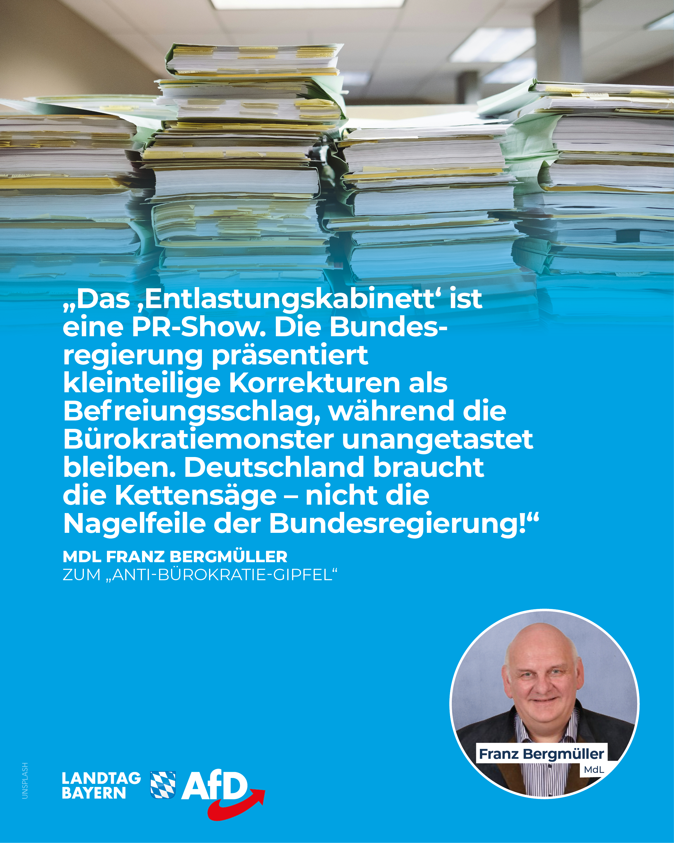 AfD Fraktion im Bayerischen Landtag 12 Anti Buerokratie Gipfel 1