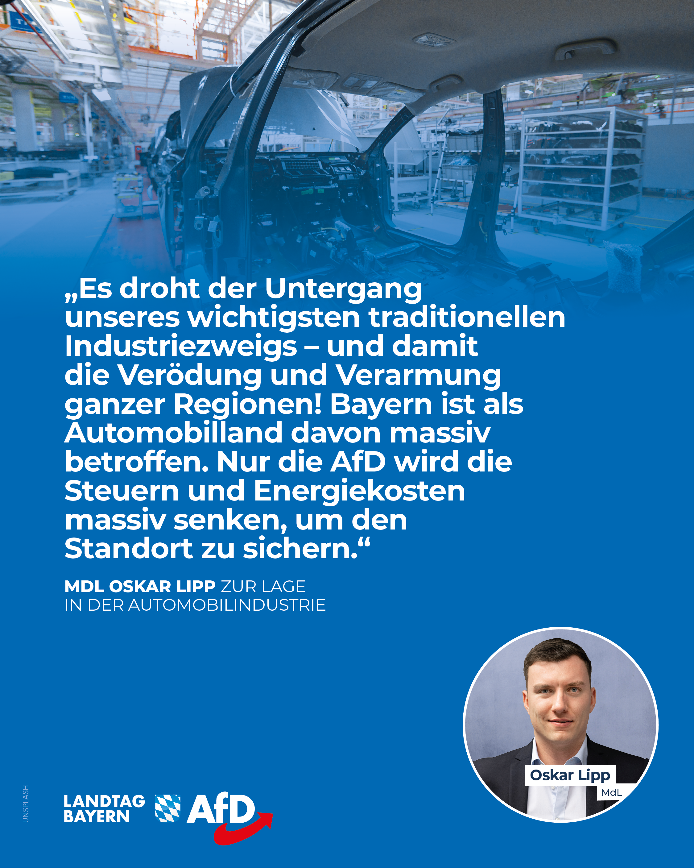 AfD Fraktion im Bayerischen Landtag 12 Autoindustrie Autobau Arbeitsplaetze