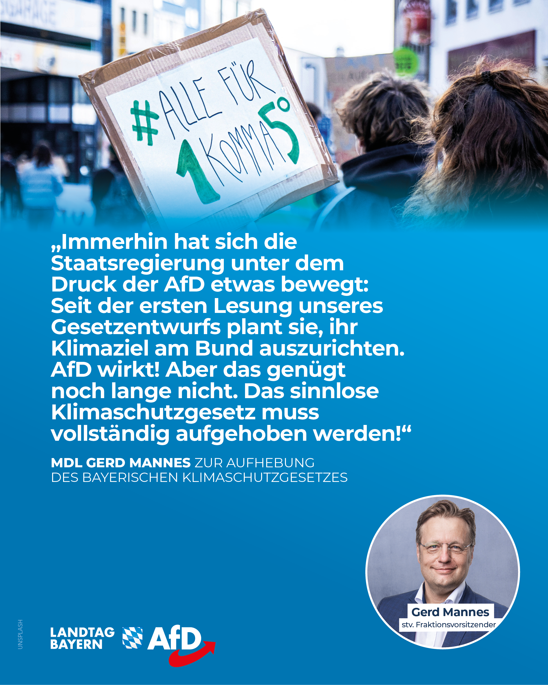 Klimaschutzgesetz aufheben