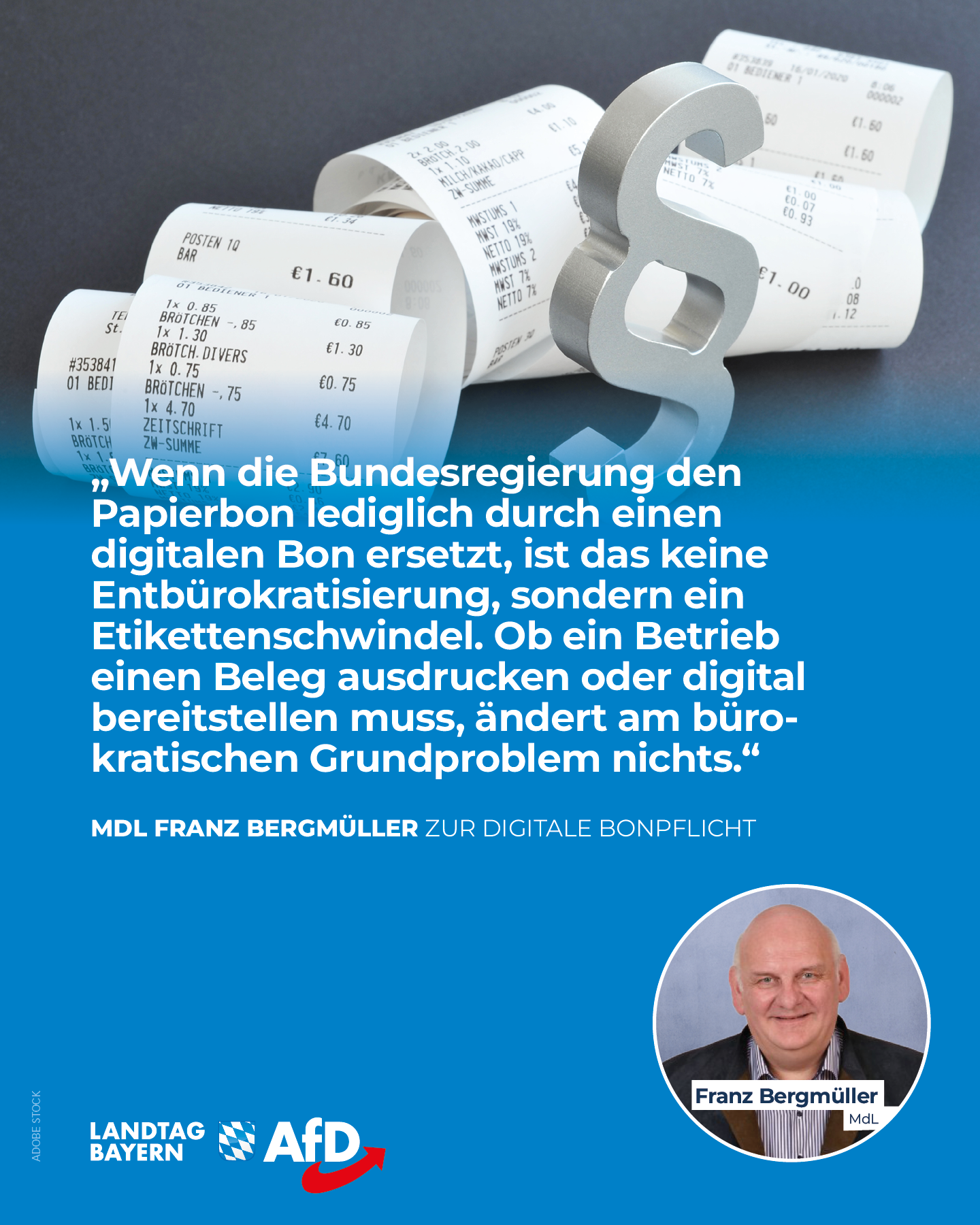 AfD Fraktion im Bayerischen Landtag 13 26 08 Social Media Bonpflicht