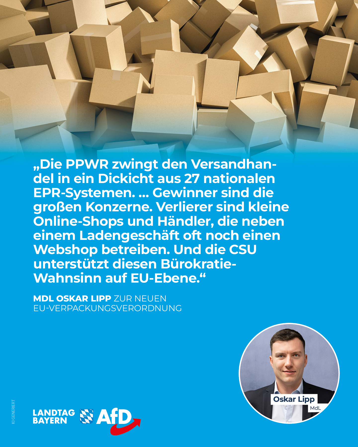 AfD Fraktion im Bayerischen Landtag 13 EU Verpackungsverordnung