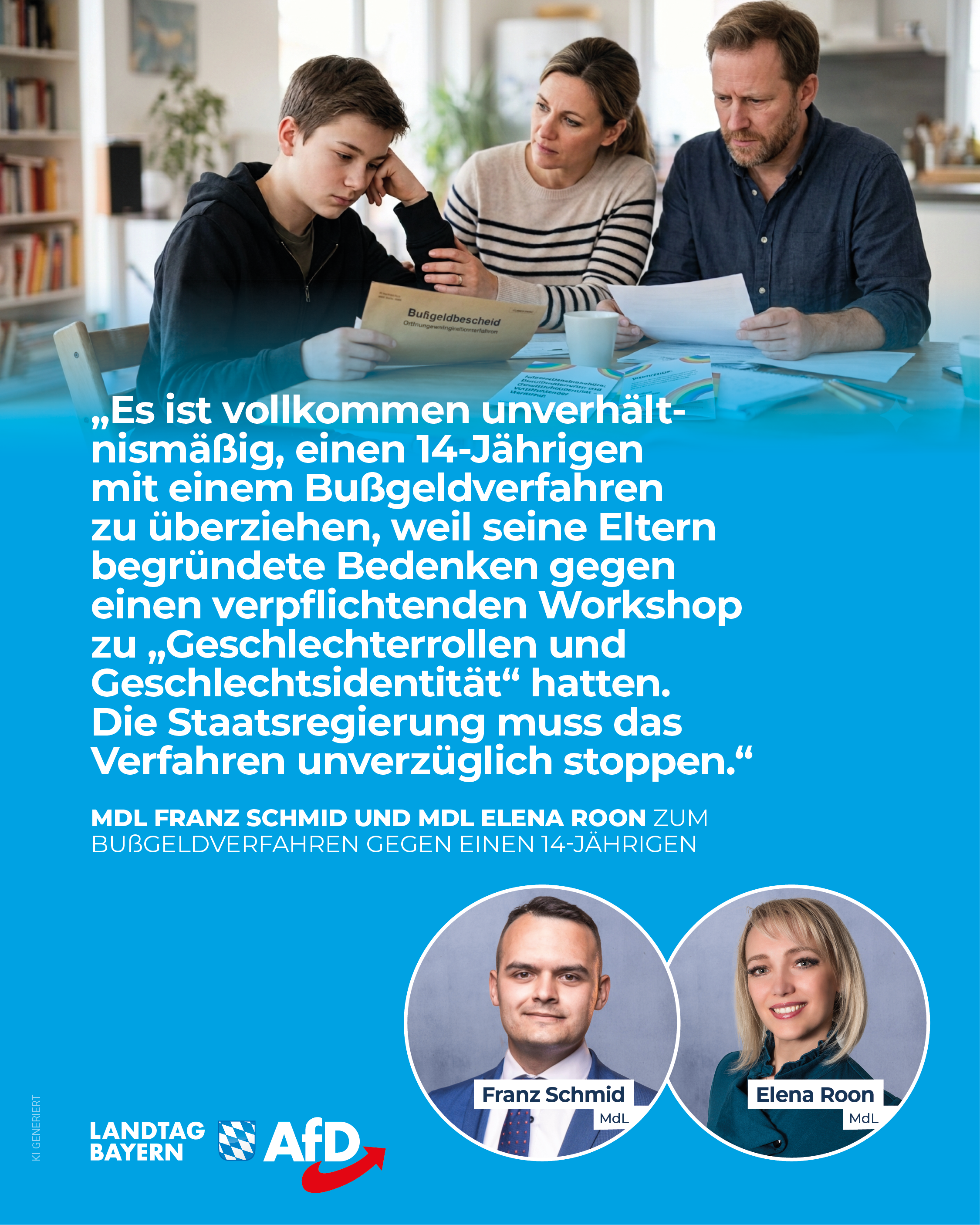 AfD Fraktion im Bayerischen Landtag 12 Workshop Dachau Bussgeld