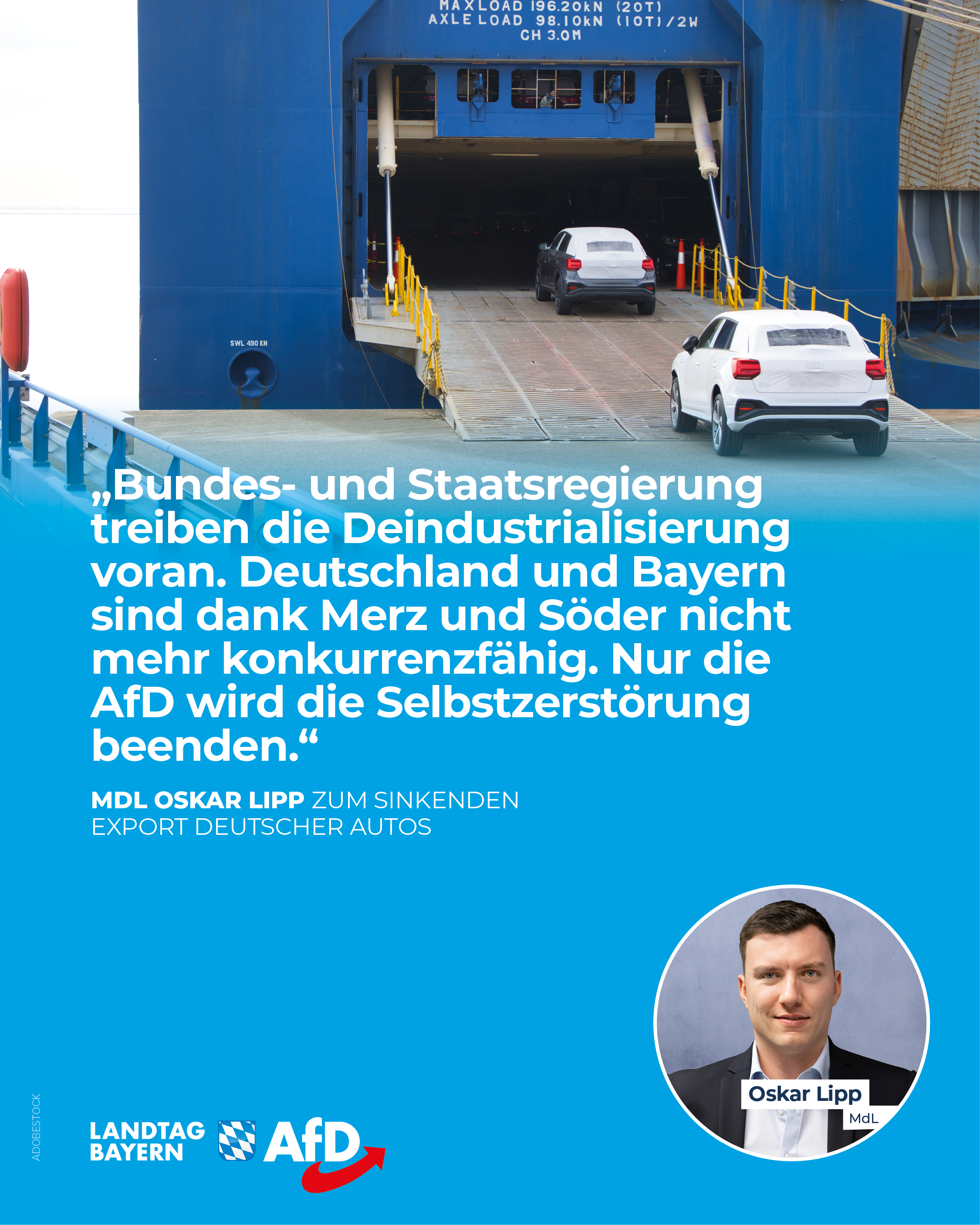 AfD Fraktion im Bayerischen Landtag 13 Merz Soeder Auto