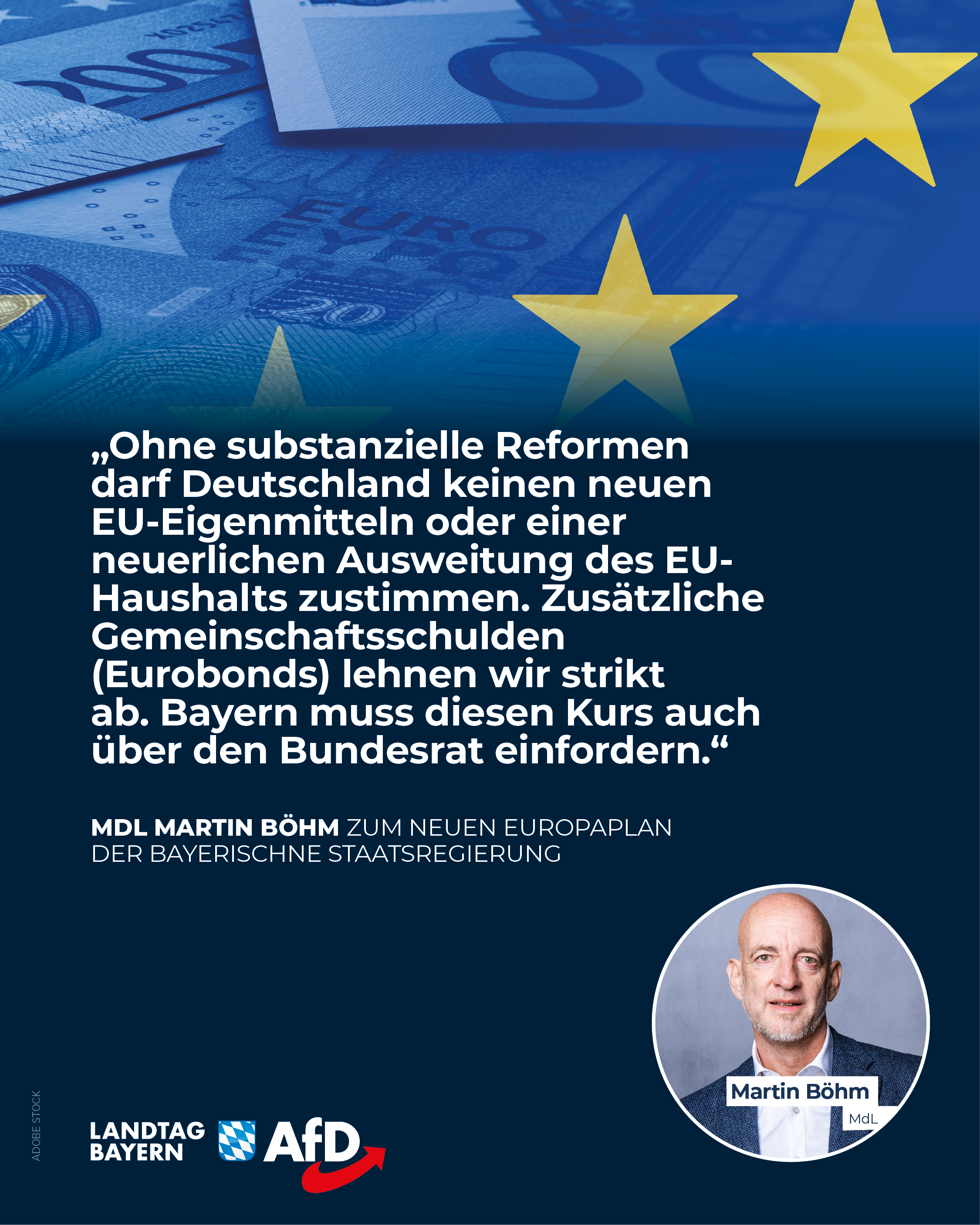 Soeder uebernimmt AfD Forderung Eurobonds