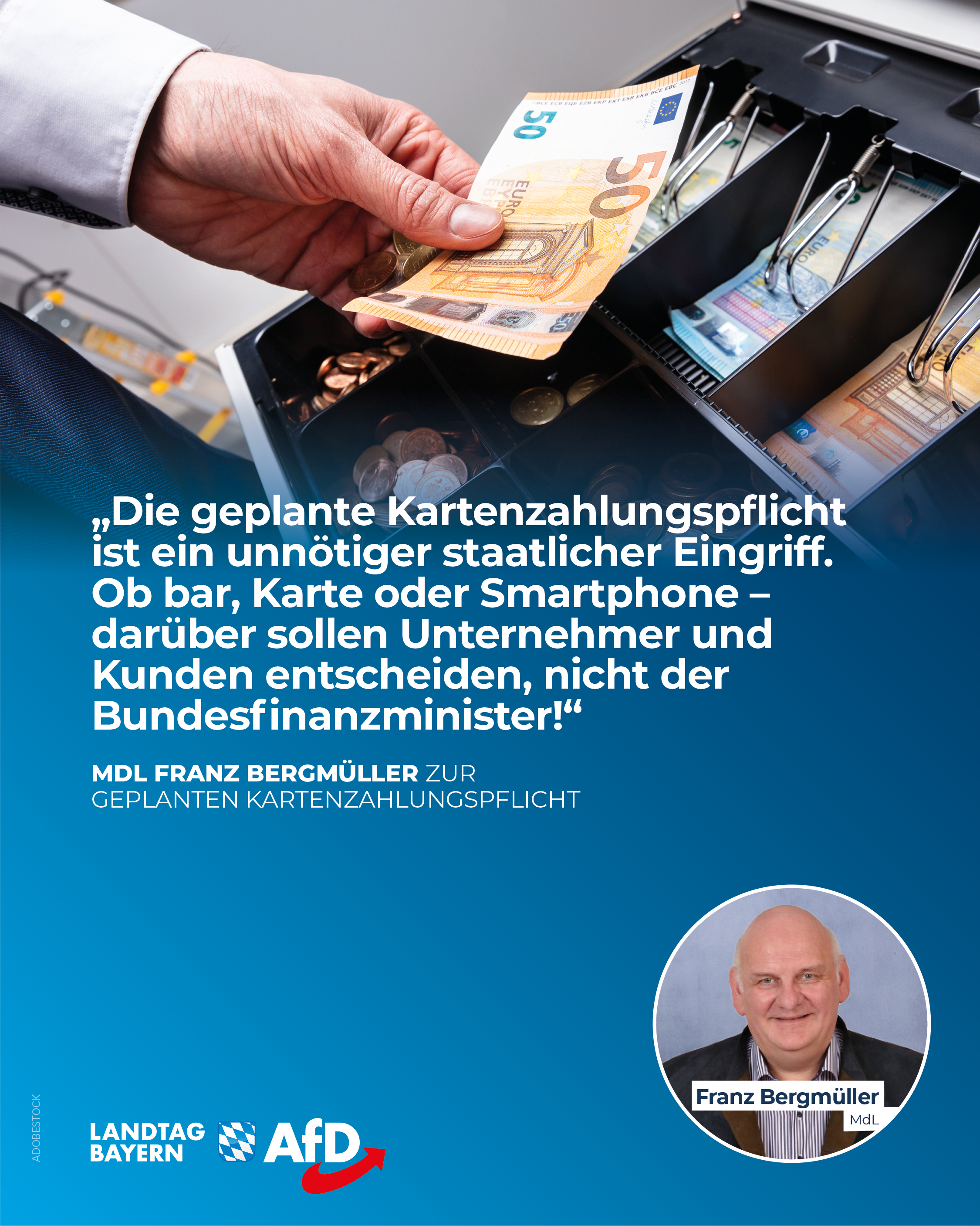 AfD Fraktion im Bayerischen Landtag 13 geplante Kartenzahlungspflicht