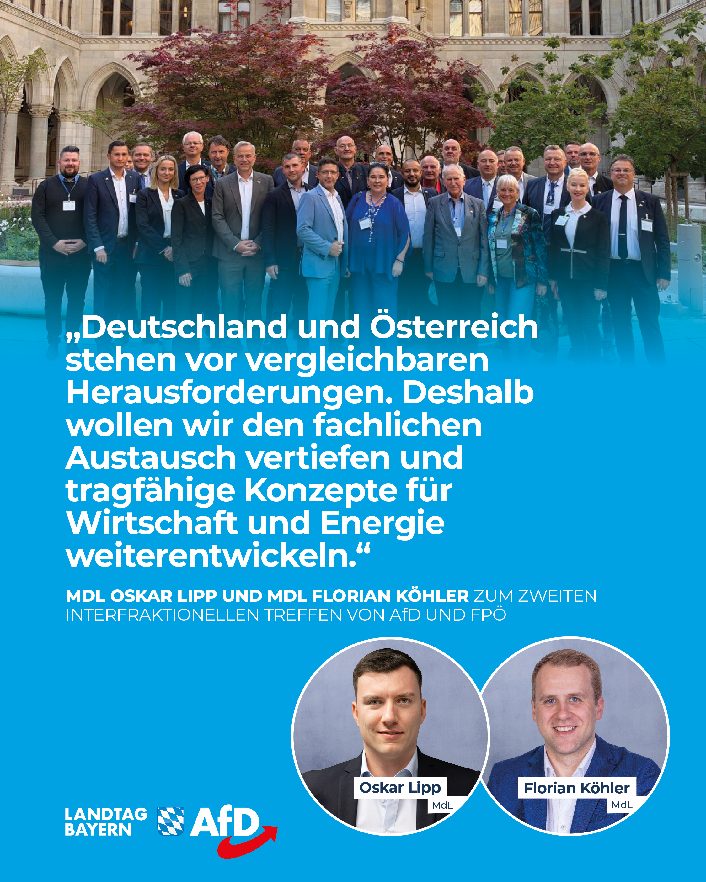 AfD Fraktion im Bayerischen Landtag 13 AfD meets FPOe