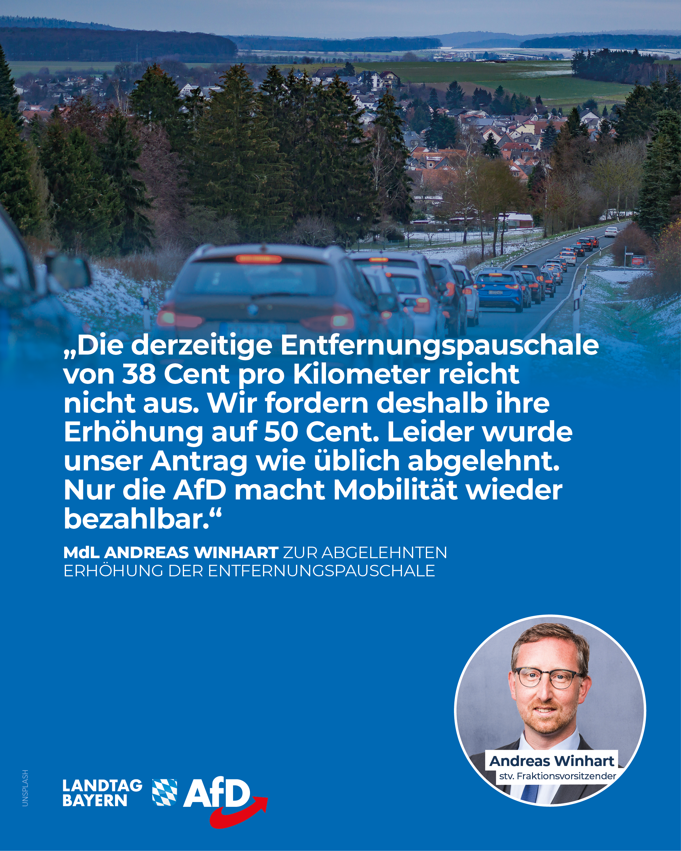 AfD Fraktion im Bayerischen Landtag 12 Entfernungspauschale Pendler