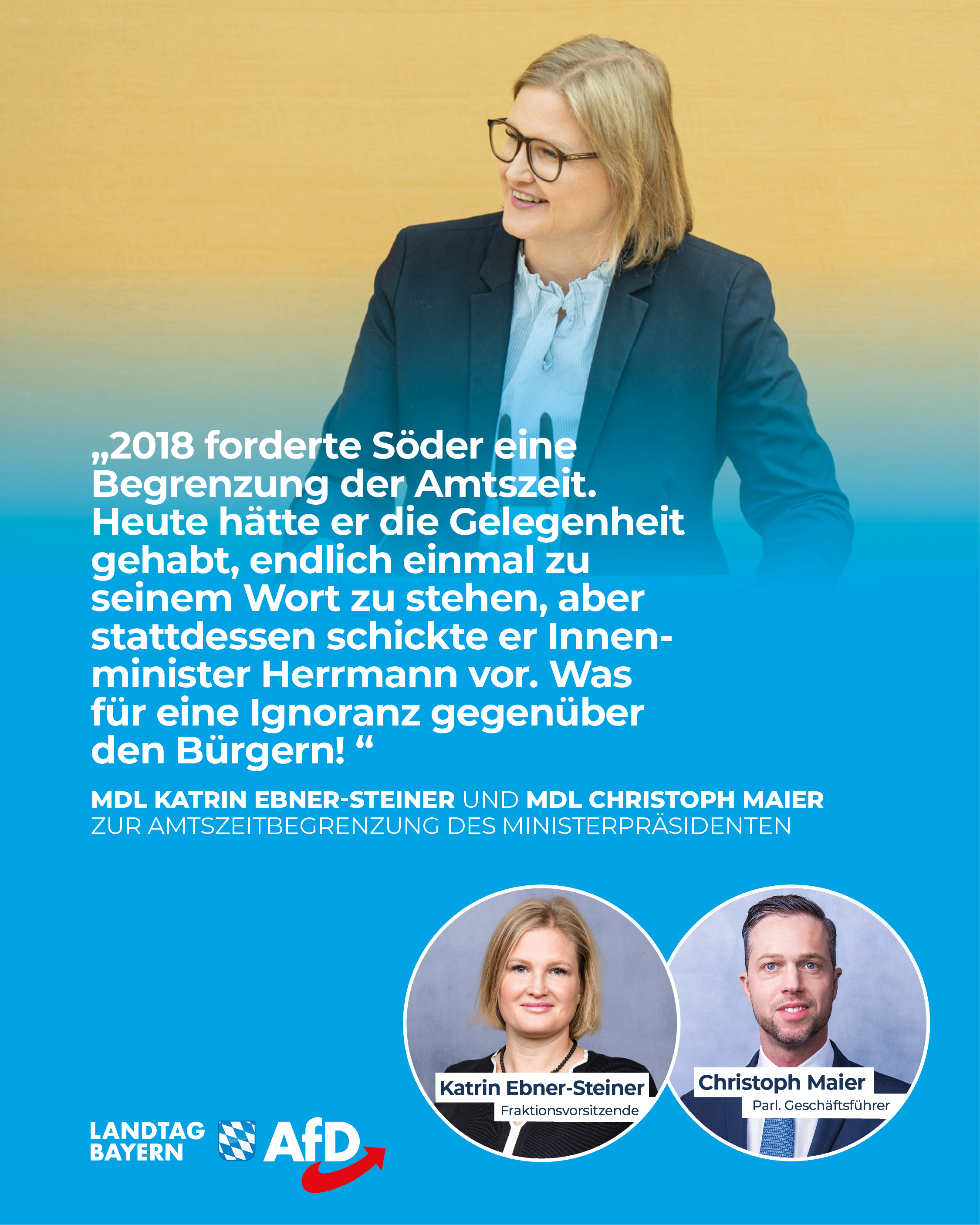 Soeder Amtszeit begrenzen